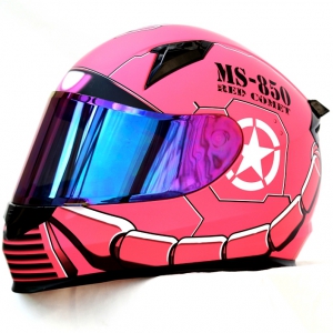 Masei 850 ZAKU 電單車頭盔 粉紅色M碼