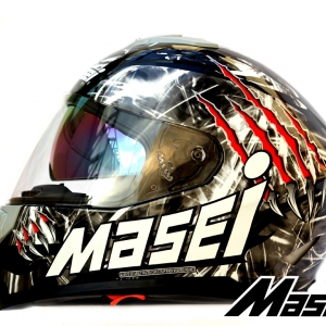 Masei 833 電單車頭盔 黑色 L碼