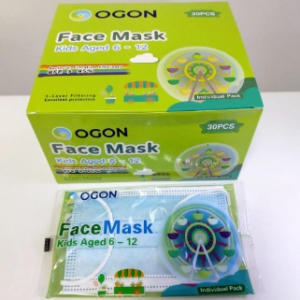 OGON NO789P 中童口罩 (6-12嵗) 30個獨立包裝