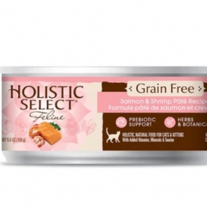 Holistic Select - 三文魚拼海蝦配方無穀物貓濕糧5.5ozx20