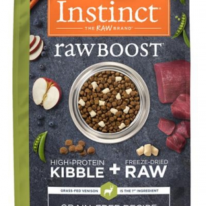 Instinct 無穀物配方 Raw Boost 鹿肉狗乾糧 4LB