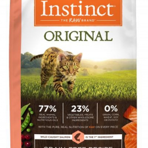 Instinct (本能) 無穀物配方 - 三文魚貓乾糧 10LB