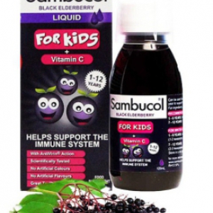 Sambucol 黑接骨木兒童潤喉糖漿120ml 一組3瓶
