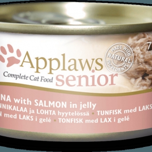 Applaws 老貓啫喱系列 – 吞拿魚&三文魚 Senior Tin - Tuna with Salmon 70g 24罐