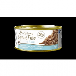 Applaws 無穀物肉湯 - 吞拿魚 75% & 魚湯 Grain-Free Topper – Tuna Fillet 75% & Fish Broth 70g 24罐