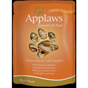 Applaws Cat Pouch – 雞胸&南瓜 Cat Pouch - Chicken with Pumpkin 16包 70g