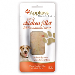 Applaws 狗小食 – 真空包裝雞柳、 杞子 Whole Chicken Fillet & Goji Berry 12包