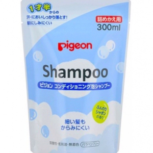 igeon 貝親 小童強勁泡沫洗髮精 清新肥皂味1歲 半 補充裝 300mL x4