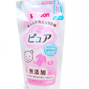 Pigeon 貝親 Pure 嬰兒衣物洗滌劑 替換裝 720mL x4