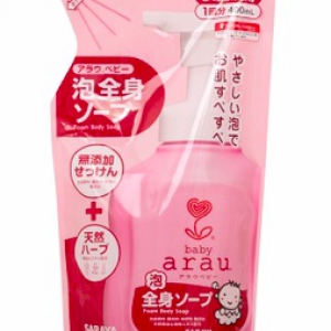 Saraya arau 寶寶全身泡沫沐浴乳 補充裝 400mL x3
