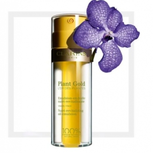 CLARINS PLANT GOLD NUTRI-REVITALIZING OIL-EMULSION ALL SKIN TYPES 35ML x5