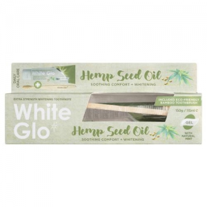 White Glo - 大麻籽油牙膏150g